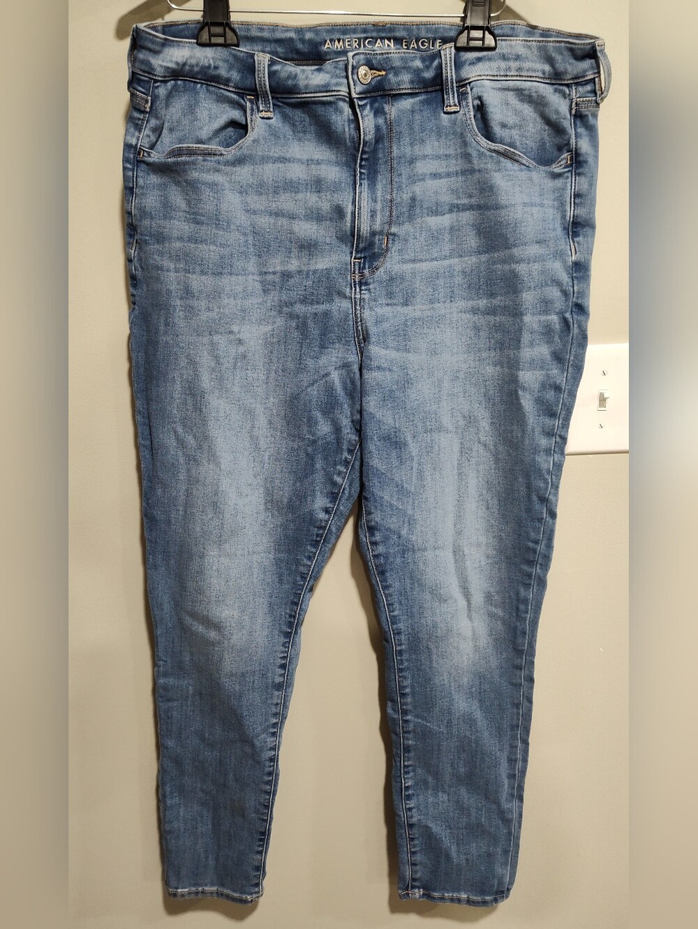 American Eagle Curvy Super Hi-Rise Jegging Jean Women's Size 18R Denim Stretch